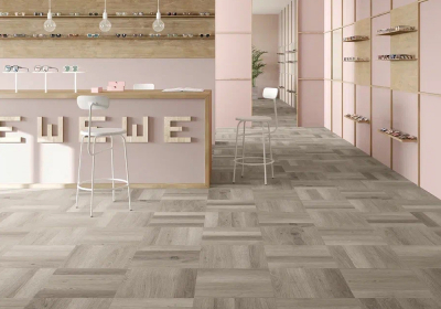 Кварцвиниловый LVT ламинат Invictus Maximus Dryback Parquet Highland Oak - Canyon